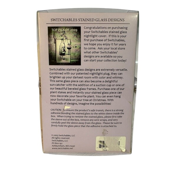 Switchables Stained Glass Night Light Cover Witch Vintage 2005 Halloween EUC - Picture 3 of 3